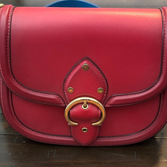 COACH Red Leather Shoulder Bag - Picture 1 of 6